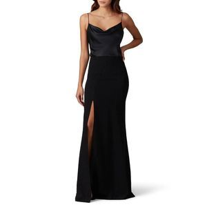 Cinq à Sept Black Ana Cocktail Gown Dress Size 8
